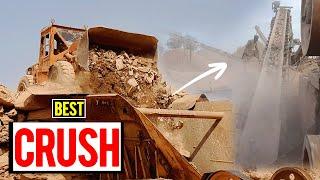 Quarry Primary best giant Super Satisfying Stone Crushing therapy giant shredder satisfying #asmrvid