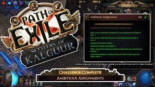 Ambitious Assignments Challenge - Path of Exile Settlers of Kalguur EP30 - POE 3.25 #pathofexile