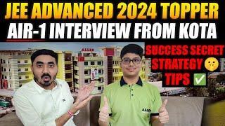 Meet JEE Advanced AIR-1 Topper from Allen Kota (355/360) | Success Secret & Tips | #interview