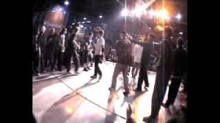 battle for the 3 place on breakdance festival OPEN4 (2004) in Moscow - part1