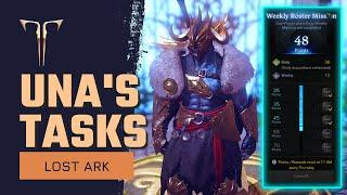 Lost Ark Una's Tasks Beginners Guide | New Player Tutorial | Earn Gold Through Daily & Weekly Quest