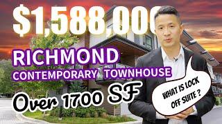 Touring this contemporary Townhouse in Richmond's best neighbourhood 【Vancouver Property Tour】