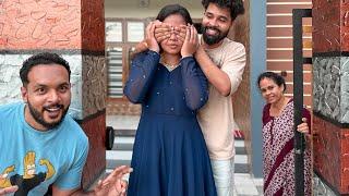 Surprising Family at New Home