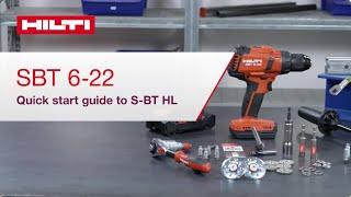 Quick Start Guide for Hilti S-BT HL Screw-in Threaded Studs - Fastening on Steel