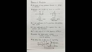 Basics of Parabolas #geometry #calculus