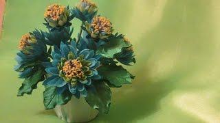 DIY / Лотос - фантазия  / Цветы из ткани /Букет своими руками / fabric flowers with his own hands /