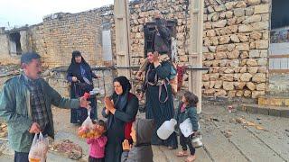 Grandma Momen's help to Sahar and her children in the extreme cold