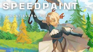 Violet Evergarden Fanart | Krita Speedpaint