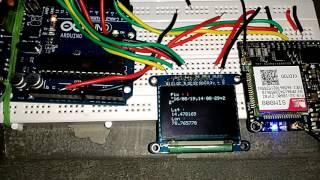 gps and gsrm tracker using arduino and sim808