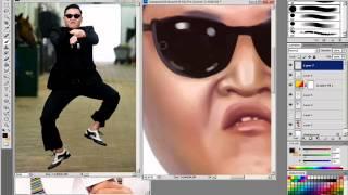 Caricature Gangnam Style - SpeedPaint