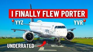 I Flew on Porter's Embraer E2 from Toronto to Vancouver (AMAZING)