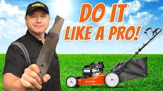 HOW-TO Sharpen Lawnmower Blades - Includes Mulching Blades!