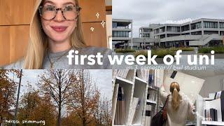 first week of uni || im 3. Semester // bwl studium || weekly vlog || uni-alltag, leinwände bemalen