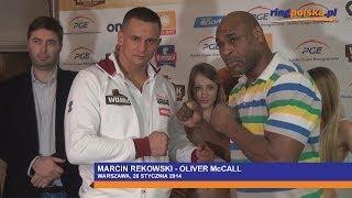 Marcin Rekowski i Oliver McCall twarzą w twarz