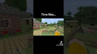Time flies [Credit @Professorbiggy]  #shorts #minecraft #gaming