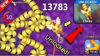 snake.io New (Chicky) Skin Unlocked snake io epic gameplay #colmek #snake