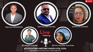 Accounting Meeting March 4th, 2024 , How generate leads with your web site || Fabrice ERNANDES