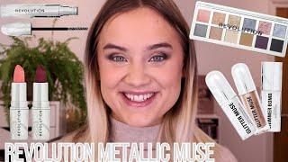 REVOLUTION METALLIC MUSE COLLECTION REVEAL AND REVIEW NEW IN REVOLUTION MAKEUP METALLIC MUSE