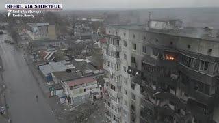 Russia-Ukraine war: Video shows destruction near Kyiv