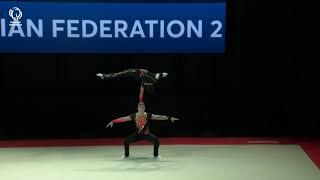 Artur SHEKHEL & Andrei SLIVKOV (RUS) - 2021 Acro junior European Champions, MP Balance