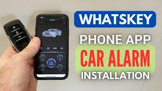 How the WHATSKEY Car Alarm works? Review and Installation