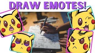 DRAWING EMOTES FOR BEGINNERS / How to Get Started with Digital Art / ibisPaintX / Free Android App