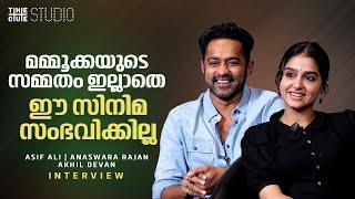 ASIF ALI & ANASWARA RAJAN INTERVIEW | RekhaChithram | Mammootty | Cue Studio