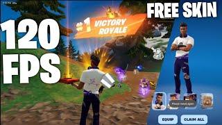 Unlock the New Free Skin & 120 FPS on Fortnite Mobile Now!! Crown win 120FPS on Red Magic Nova