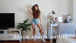 STYLING: HIGH WAISTED DENIM SHORTS | denim shorts outfit ideas