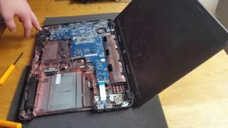 HP 250 G1 disassembly, разборка