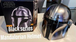 Black series Mandalorian Helmet quick unboxing & preview