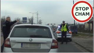 Instant karma czyli łamiemy przepisy i szybkie spotkanie z Policją  - [Na Zajączka od Stop Cham]