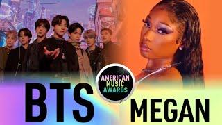 BTS & Megan Thee Stallion Live Performance at American Music Awards 2021