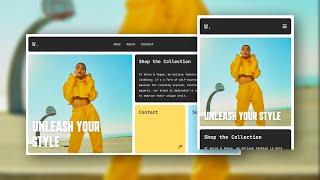 Responsive Bento Grid Hero Section Design | HTML, CSS, JavaScript