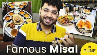 FAMOUS MAYUR MISAL & MARATHI THALI in PUNE!  - HYDRA ALPHA FOOD VLOG! 