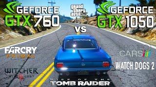 GTX 1050 vs GTX 760 Test in 6 Games (i3 6100)