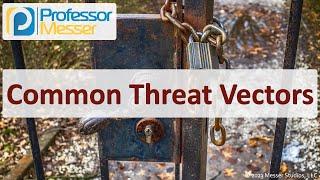 Common Threat Vectors - CompTIA Security+ SY0-701 - 2.2