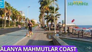 ALANYA MAHMUTLAR COASTAL ROAD 2024 SEPTEMBER ! ALANYA ANTALYA TURKEY TRAVEL HOLIDAY 4K VIDEO