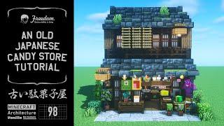 [Minecraft tutorial] A Real Architect Builds a Base in Minecraft / An old Japanese candy store  #98