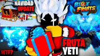 MAÑANA UPDATE de NAVIDAD + NUEVA FRUTA YETI TRAILER BLOX FRUITS