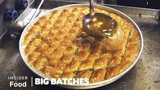 How 20,000 Pieces Of Baklava Are Handmade Every Week In Gaziantep, Turkey | Big Batches