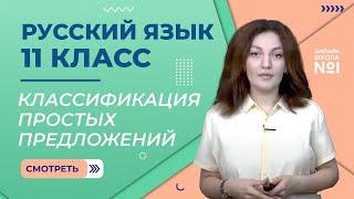 Классификация простых предложений. Урок 3. Русский язык 11 класс