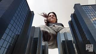 Giantess Valery flattens a tiny city to dust!