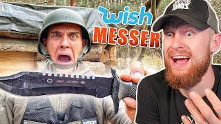 Billiges WISH Bushcraft MESSER im EXTREM TEST von Survival Mattin | Fritz Meinecke reagiert