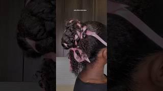 Pink Ribbon Natural Hairstyles