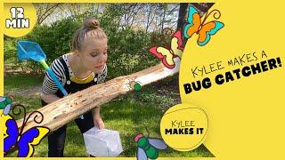 Kylee Makes a Bug Catcher | Insect Activity for Kids | DIY Bug Catcher | Easy Butterfly Art Painting