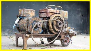 Full video restoration of 7hp and 3kw diesel generator in Vietnam | Full generator free