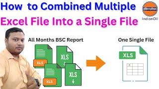 How to Marge All Months BSC Report into a Single Excel File For Vlookup Formula | SDMS