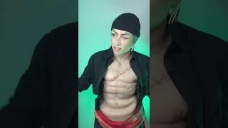 Zoro cosplay is here  #cosplay #makeup #onepiece #zoro #zoroonepiece