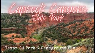 Caprock Canyons State Park / Panhandle Plains of Texas / A Park & Campground Fav!